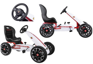 COIL Gokart dla dzieci na pedały ABARTH biały