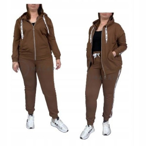 Komplet Dresowy Plus Size ANGEL Karmelowy 44/2XL