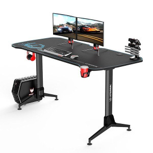 ULTRADESK Biurko dla gracza GRAND BLUE, 160x75 cm, 70-80 cm, 3 st. regulacj