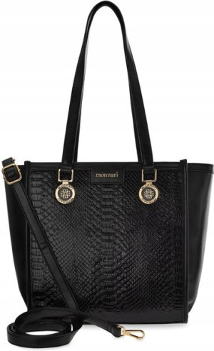TOREBKA Damska MONNARI ŁÓDKA SHOPPER Tłoczona LOGO