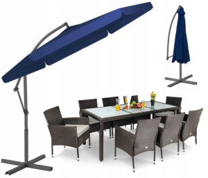 Duży Parasol Ogrodowy Solidny Składany 300cm