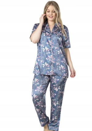 Piżama damska satynowa Vienetta 2XL 48 50 +Size