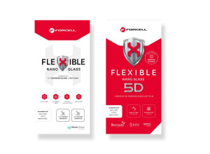 Szkło hybrydowe Forcell Flexible 5D Full Glue do iPhone 12/12 Pro 6,1 czarn