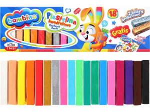 Bambino Kwadratowa Plastelina 18 Kolorów + Gratis