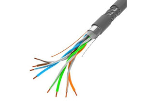 Kabel Lan Sftp Kat.5e 305m Drut Cu Szary Cpr+ Fluke Passed Lanberg