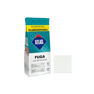 ATLAS fuga ceramiczna 001 BIAŁY 2kg elastyczna, plamoodporna