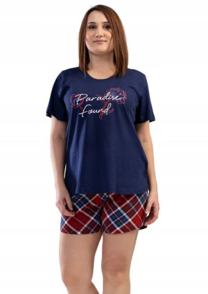 Piżama Damska Vienetta bawełniana +Size 1XL 46 48