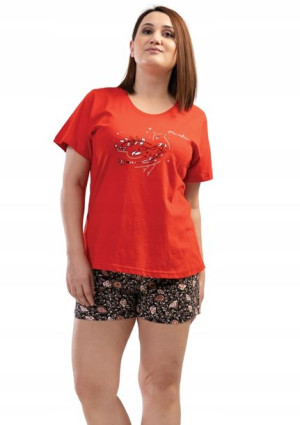 Piżama Damska Vienetta bawełniana +Size 3XL 52 54