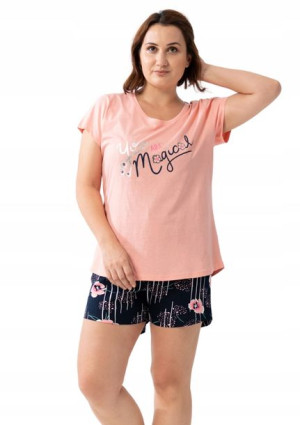 Piżama Damska Vienetta bawełniana +Size 3XL 52 54