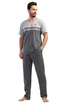 Piżama Męska bawełniana Vienetta 1XL +size krótki