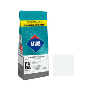 ATLAS fuga cermiczna 200 ZIMNY BIAŁY 2kg elastyczna, plamoodporna