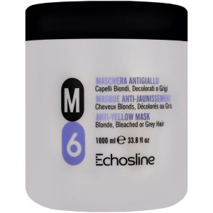 Echosline M6 Anti-Yellow Mask - maska neutralizująca do włosów blond 1000ml