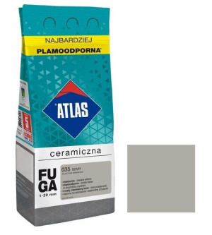 ATLAS fuga ceramiczna 035 SZARY 2kg elastyczna, plamoodporna
