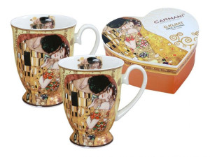 Kubki w sercu - G. Klimt, Pocałunek (CARMANI)