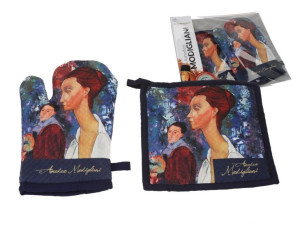 Kpl. Łapka i rękawica kuchenna - A. Modigliani