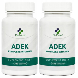 ADEK kompleks witamin A D3 E K2 MK-7 2 opakowania