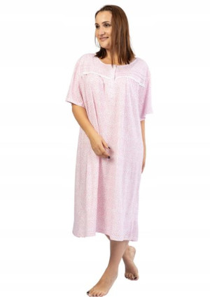 Koszula Nocna bawełna krótki rękaw +Size 5XL 58 60