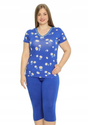 Piżama Damska Vienetta wiskoza +Size 5XL 58 krótki
