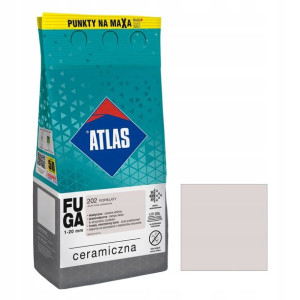 ATLAS fuga ceramiczna 202 POPIELATY 5kg elastyczna, plamoodporna