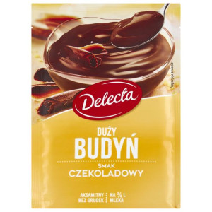 Pakiet 12szt DELECTA BUDYŃ CZEKOLADOWY 64G