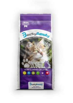BENTY SANDY LAVENDER Żwirek bentonitowy biały lawendowy 20l