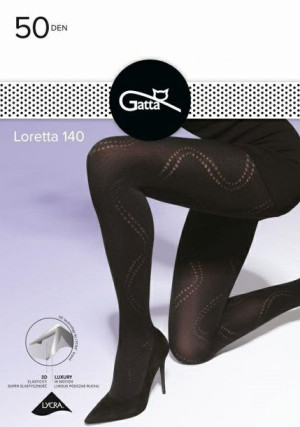 GATTA LORETTA 140 Rajstopy 50 DEN k.:Nero r.:5-XL