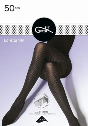 GATTA LORETTA 144 Rajstopy 50 DEN k.:Nero r.:5-XL