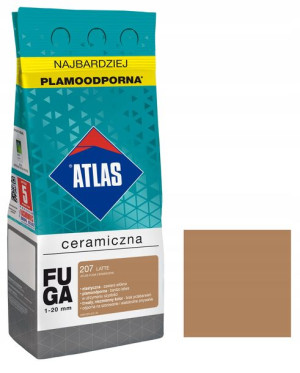 ATLAS fuga ceramiczna 207 LATTE 5kg elastyczna, plamoodporna