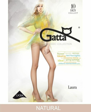 GATTA LAURA 10 Rajstopy damskie wz.00/5-XL/Natural