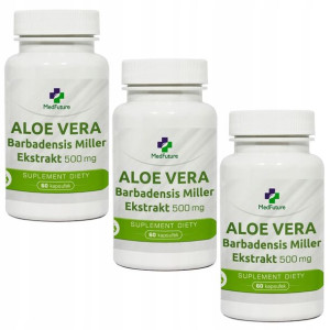 Aloe Vera aloes Ekstrakt 500mg oczyszczenie detox