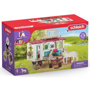 Schleich 42593 Przyczepa Do Tajnych Spotkań + Koń Zestaw