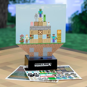 Lampka Minecraft - zbuduj poziom plus 140 naklejek
