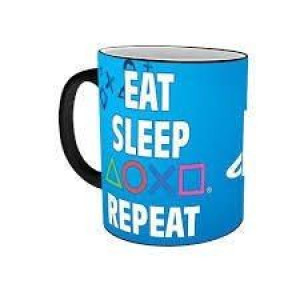 Kubek termoaktywny Playstation "EAT, SLEEP, PLAY, REPEAT"