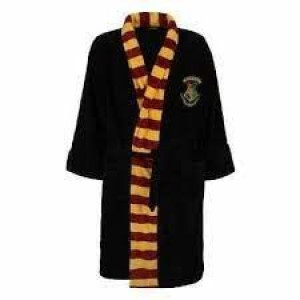 Szlafrok damski Harry Potter czarny bez kaptura