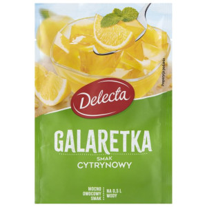Pakiet 9szt Delecta Galaretka cytrynowa 70 g