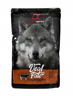 Alpha Spirit Saszetka Dla Psa Cielęcina 100g