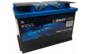 Akumulator Jenox Classic 12v 74ah 680a W 074616 P+