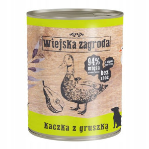 Wiejska Zagroda Karma Dla Psa Kaczka Gruszka 800g