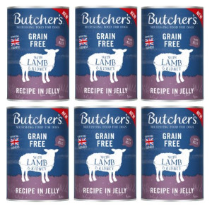 BUTCHER'S Original Recipe in Jelly, karma dla psa, kawałki z jagnięcina w g