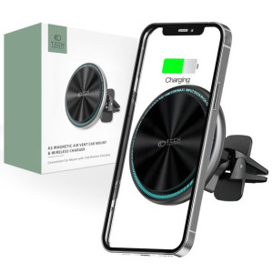 Tech-Protect A2 MAGNETIC MAGSAFE VENT CAR WIRELESS CHARGER 15W czarny