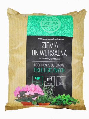 Ziemia Uniwersalna Do Upraw Ekologicznych 5l Natura