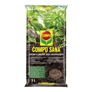 Compo Sana Podłoże Do Roślin Zielonych I Palm 5l