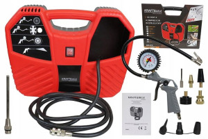 Sprężarka Kompresor Bezolejowy 1100w 8bar + Zestaw