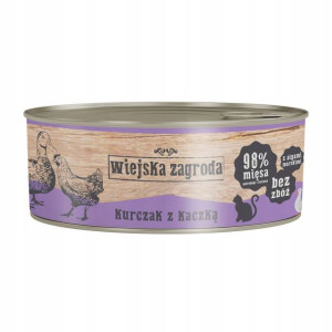 Wiejska Zagroda Karma Dla Kota Kurczak Kaczka 85g
