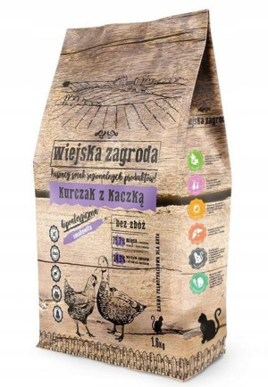Wiejska Zagroda Karma Dla Kota Kurczak Kaczka1,6kg