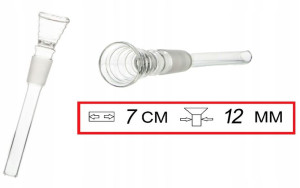 Adapter Cybuch szlif 12 mm długość 7 cm bongo