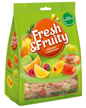 Galaretka Galaretki owocowe z sokiem Fresh&Fruity Wawel 245g