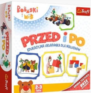 Bobaski i Miś. Przed i Po. Edukacyjna układanka