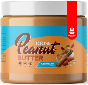 Masło Orzechowe - Peanut Butter Crunchy - Bez Cukru i Soli 500 g - Cheat Me