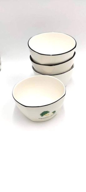 Miseczka Toskania 350 ml z porcelany New Bone wz.3 BROCCOLI